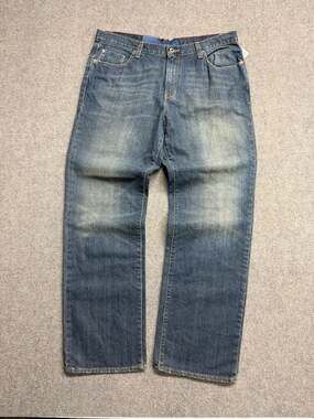 Material London Classic Fit Jeans Size 36x32 Blue Denim
